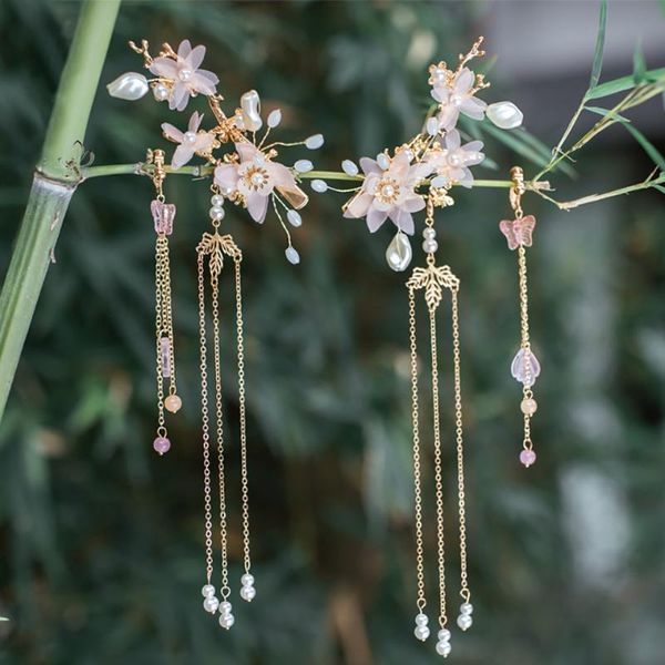 hair accessories huaya chinese hanfu ancient style tassel hairpin alloy headdress girl side clip women's jewelry pink
hair accessories huaya chinese hanfu ancient style tassel hairpin alloy headdress girl side clip women's jewelry pink