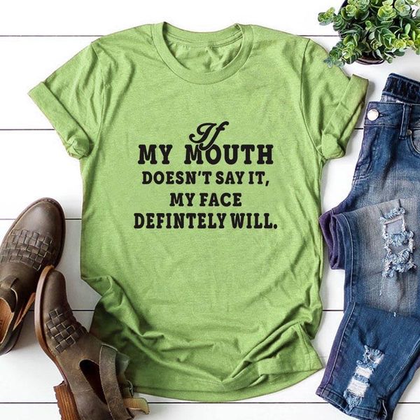 women's t-shirt women cotton if my mouth doesn't say it face definitley will graphic tees female oversized short sleeve shirts, White
women's t-shirt women cotton if my mouth doesn't say it face definitley will graphic tees female oversized short sleeve shirts, White