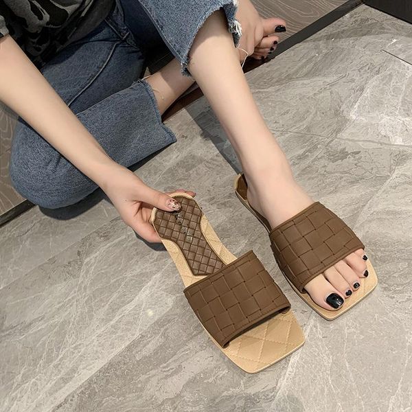 women sandals fashion slippers 2021 summer square toe leather slides flat sandal casual outdoor beach slides women's shoes, Black
women sandals fashion slippers 2021 summer square toe leather slides flat sandal casual outdoor beach slides women's shoes, Black