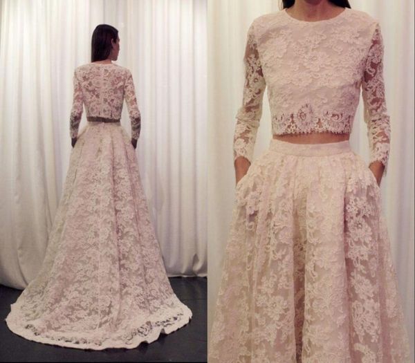 2021 new luxury 2 piece lace wedding es long sleeve ivory robe mariage a line floor length bridal gowns vestidos de noiva s5j6, White
2021 new luxury 2 piece lace wedding es long sleeve ivory robe mariage a line floor length bridal gowns vestidos de noiva s5j6, White