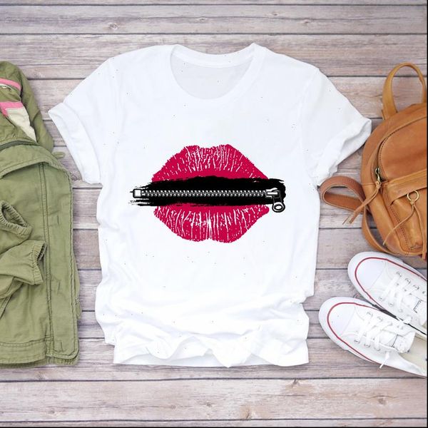 women lip funny 90s ladies summer fall fashion short sleeve print lady t shirts womens graphic t shirt female tee t, White
women lip funny 90s ladies summer fall fashion short sleeve print lady t shirts womens graphic t shirt female tee t, White
