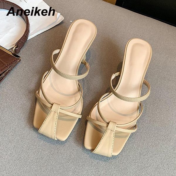 slippers aneikeh 2021 summer fashion ladies shoes women's med elegant pu rome shallow solid outside concise classicsapricot, Black
slippers aneikeh 2021 summer fashion ladies shoes women's med elegant pu rome shallow solid outside concise classicsapricot, Black