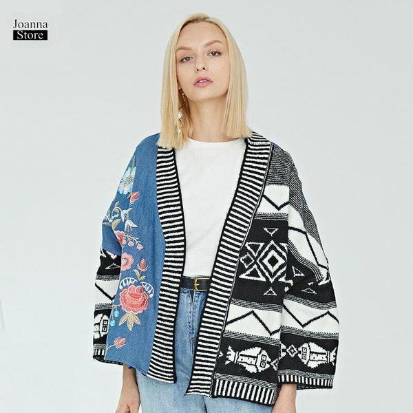 women's jackets denim jacket women fall knitted patchwork cardigan embroidery streetwear vintage elegant harajuku jeans winter clothes, Black;brown
women's jackets denim jacket women fall knitted patchwork cardigan embroidery streetwear vintage elegant harajuku jeans winter clothes, Black;brown