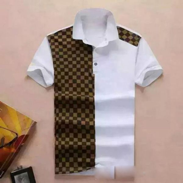 designer luxury clothing for mens polo classic striped patchwork t shirt embroidery tshirt womens turn-down collar reflection line sleeve, White;black
designer luxury clothing for mens polo classic striped patchwork t shirt embroidery tshirt womens turn-down collar reflection line sleeve, White;black