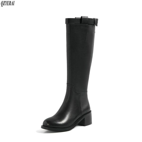 boots the genuine leather women knee european knight autumn and winter women's shoes, Black
boots the genuine leather women knee european knight autumn and winter women's shoes, Black