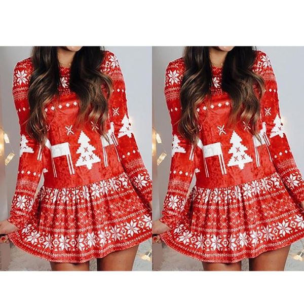 casual dresses knitted short skirt for women winter womens fashion long sleeve christmas elk print ladies sweater loose dress, Black;gray
casual dresses knitted short skirt for women winter womens fashion long sleeve christmas elk print ladies sweater loose dress, Black;gray