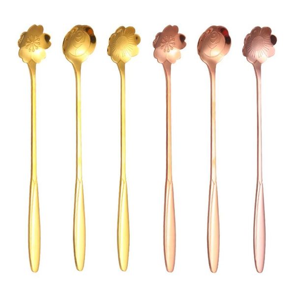 spoons creative sakura heart shaped tableware with stainless steel long handle mixing spoon
spoons creative sakura heart shaped tableware with stainless steel long handle mixing spoon