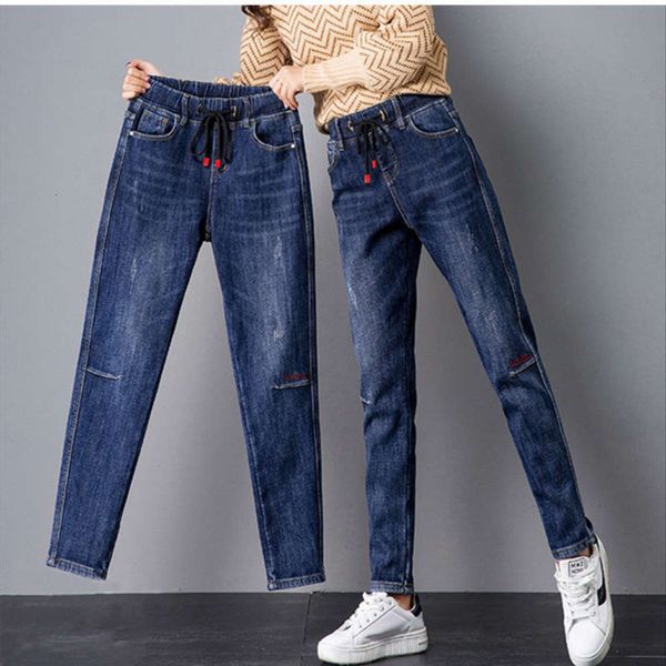 hip hop new high skinny elastic waist embroidery harlan jeans spring women's pants k, Blue
hip hop new high skinny elastic waist embroidery harlan jeans spring women's pants k, Blue
