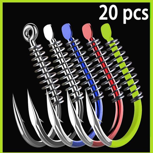 20 pcs fishing hook color explosion spring hook barbed fish explosive fishing gear accessories set
20 pcs fishing hook color explosion spring hook barbed fish explosive fishing gear accessories set