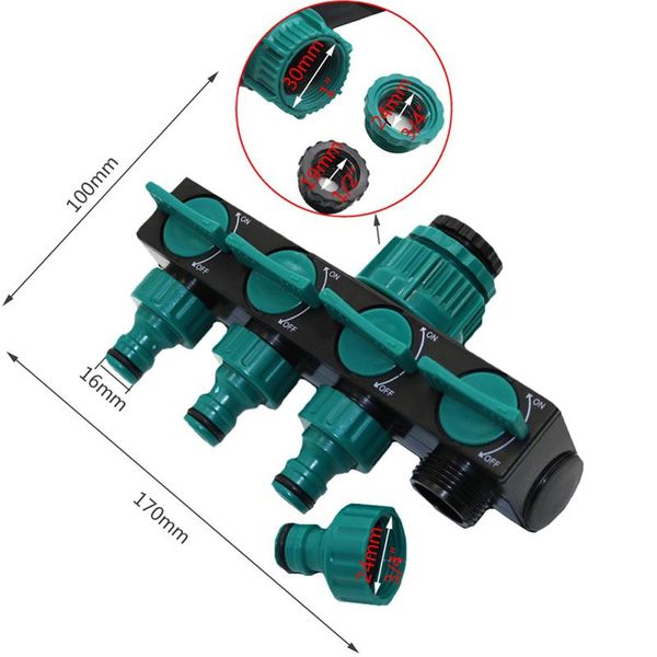 1/2"-3/4"-1" hose splitters irrigation adapter 4-way water hose connectors european standard female thread tap connectors 1 p
1/2"-3/4"-1" hose splitters irrigation adapter 4-way water hose connectors european standard female thread tap connectors 1 p