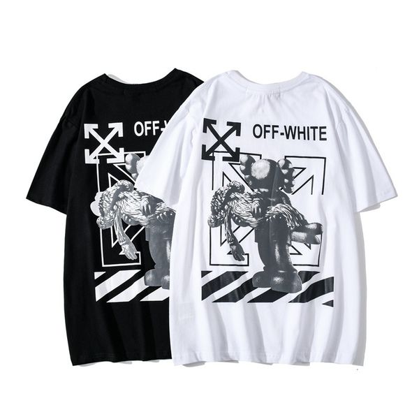 chao brand 2021 spring and summer new ow sesame street arrow print short sleeve t-shirt, White;black
chao brand 2021 spring and summer new ow sesame street arrow print short sleeve t-shirt, White;black