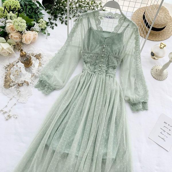 casual dresses neploe chic mesh patchwork women dress vintage elegant exquisite beading long korean fashion high waist dress1h473, Black;gray
casual dresses neploe chic mesh patchwork women dress vintage elegant exquisite beading long korean fashion high waist dress1h473, Black;gray