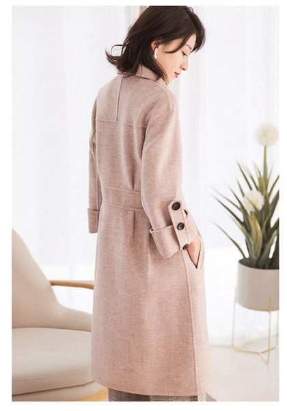 women's wool & blends 2021 korean style pure coat female spring autumn jackets long coats winter women overcoat 38017 yq1624, Black
women's wool & blends 2021 korean style pure coat female spring autumn jackets long coats winter women overcoat 38017 yq1624, Black