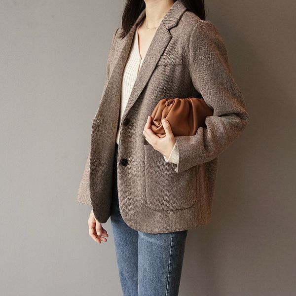 vintage released female only-breasted blazers autumn thick coats striped women's pockets jacket 4yz0, White;black
vintage released female only-breasted blazers autumn thick coats striped women's pockets jacket 4yz0, White;black
