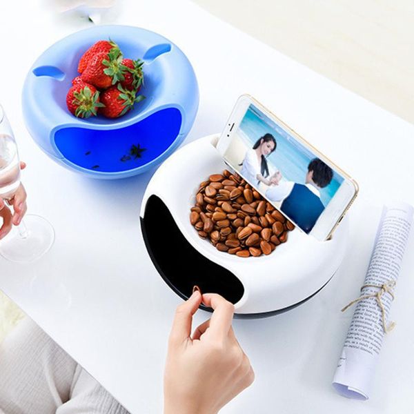 dishes & plates multifunctional snack fruit bowl lazy person plastic double-layer storage box mobile phone bracket organizer accessories
dishes & plates multifunctional snack fruit bowl lazy person plastic double-layer storage box mobile phone bracket organizer accessories