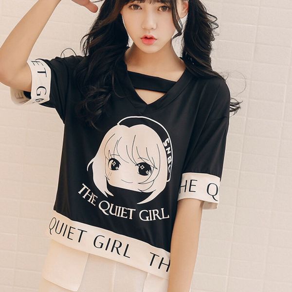 2021 new kpop cartoon impression school t-shirt will see loose short ulzzang harajuku kawaii women's clothes yo5i, White
2021 new kpop cartoon impression school t-shirt will see loose short ulzzang harajuku kawaii women's clothes yo5i, White