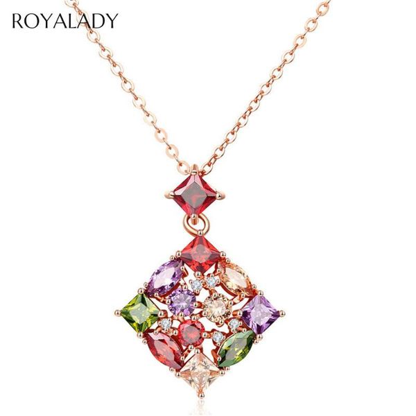 pendant necklaces fashion colorful square crystal necklace rose gold chain rainbow cubic zirconia women bride wedding jewelry, Silver
pendant necklaces fashion colorful square crystal necklace rose gold chain rainbow cubic zirconia women bride wedding jewelry, Silver