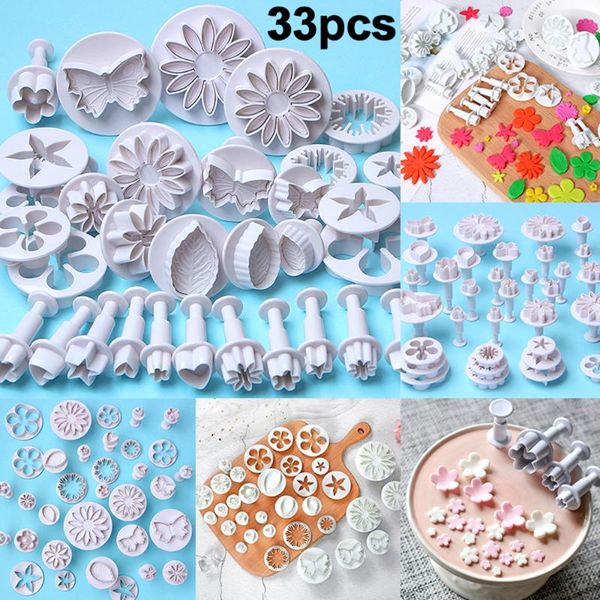 baking & pastry tools 33 pcs/set cake decorating fondant plunger cutters cookie biscuit mold flower set accessories
baking & pastry tools 33 pcs/set cake decorating fondant plunger cutters cookie biscuit mold flower set accessories
