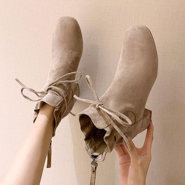 boots fashion womens ankle lace up bowknot zip back suede shoes high heels apricot brown black square toe u4
boots fashion womens ankle lace up bowknot zip back suede shoes high heels apricot brown black square toe u4