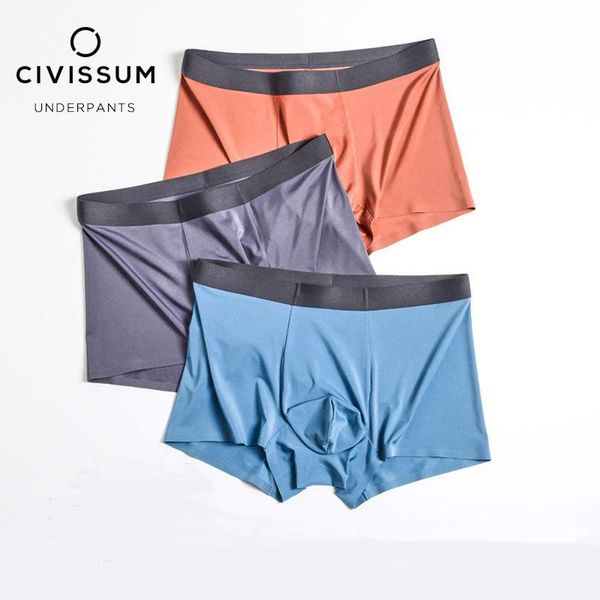 underpants civissum men high stretch boxer shorts thin solid color breathable seamless underwear cs-0077, Black;white
underpants civissum men high stretch boxer shorts thin solid color breathable seamless underwear cs-0077, Black;white