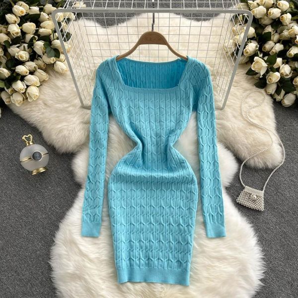 casual dresses singy retro design dressed women's knitted collar square sleeve long th autumn th wter bodycon mmcr, Black;gray
casual dresses singy retro design dressed women's knitted collar square sleeve long th autumn th wter bodycon mmcr, Black;gray