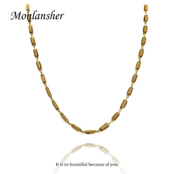 chains monlansher small spring link chain necklace gold color titanium steel for women minimalist necklaces jewelry gift, Silver
chains monlansher small spring link chain necklace gold color titanium steel for women minimalist necklaces jewelry gift, Silver