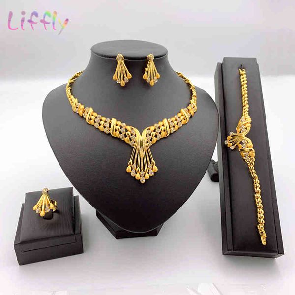 jewelry sets fashion african wedding dubai gold for women necklace earrings bracelet ring indian bridal set, Black
jewelry sets fashion african wedding dubai gold for women necklace earrings bracelet ring indian bridal set, Black