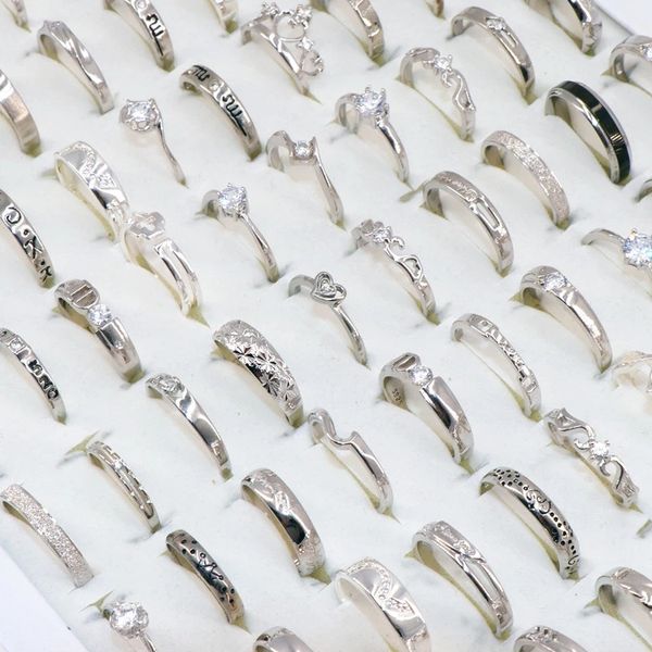 fashion copper silver plated zircon finger rings for women wedding engagement party jewelry size 16 to 19, Golden;silver 
fashion copper silver plated zircon finger rings for women wedding engagement party jewelry size 16 to 19, Golden;silver