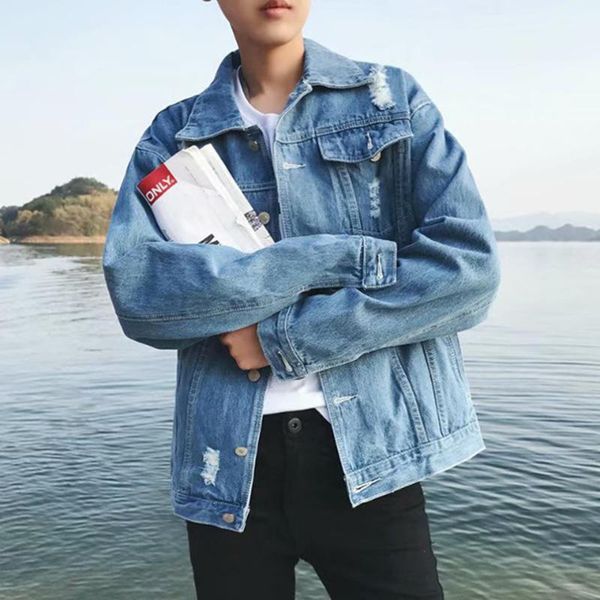 men's jackets ripped jeans jacket for men fashion hip hop male denim coat oversize frayed autumn 2021 dresses cowboy boy cotton outerwe, Black;brown
men's jackets ripped jeans jacket for men fashion hip hop male denim coat oversize frayed autumn 2021 dresses cowboy boy cotton outerwe, Black;brown