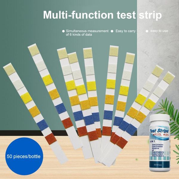 meters 50 pcs tub water quality 6-in-1 swimming pool test paper residual chlorine ph value alkalinity hardness strip tester
meters 50 pcs tub water quality 6-in-1 swimming pool test paper residual chlorine ph value alkalinity hardness strip tester