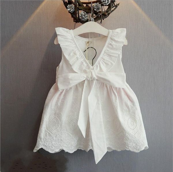 girls v back pure cotton girl dress hollow lace bow tie white princess, Red;yellow
girls v back pure cotton girl dress hollow lace bow tie white princess, Red;yellow