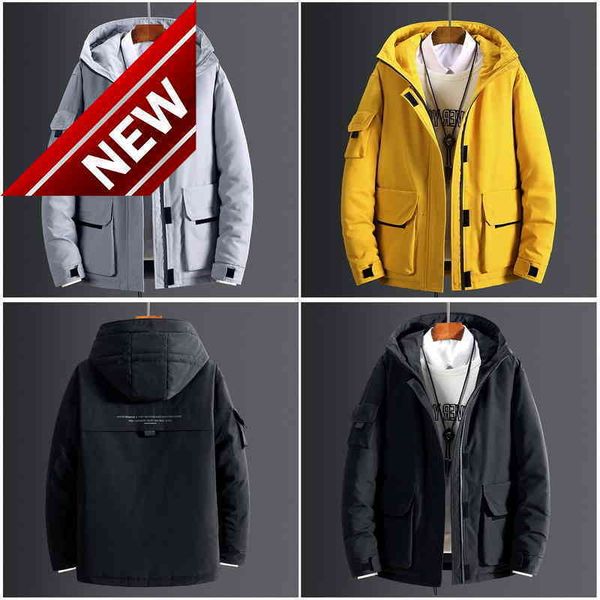 men's 2021 new winter jacket thick snow parka overcoat white duck down men wind breaker brand tace coat, Black
men's 2021 new winter jacket thick snow parka overcoat white duck down men wind breaker brand tace coat, Black