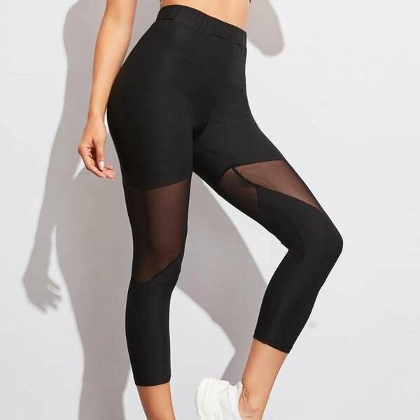 women's leggings 40# women mesh stitched sports push up leggins mujer stretch running high waist sport fitness pants, Black
women's leggings 40# women mesh stitched sports push up leggins mujer stretch running high waist sport fitness pants, Black