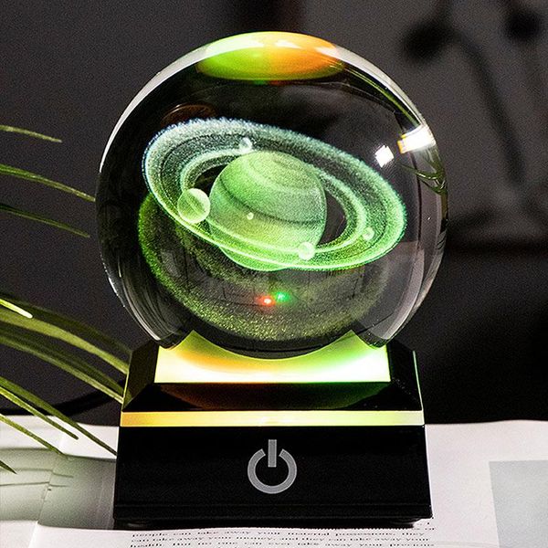 novelty items solar system globe 3d saturn miniatured ball k9 crystal laser engraved planet with led light base home decor
novelty items solar system globe 3d saturn miniatured ball k9 crystal laser engraved planet with led light base home decor