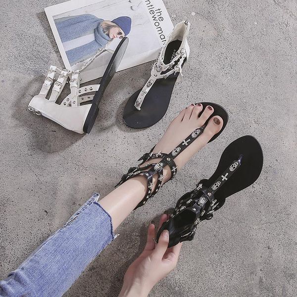 gladiator sandals roman style fashion cross skull flip flops women flat sandals 2021 new, Black
gladiator sandals roman style fashion cross skull flip flops women flat sandals 2021 new, Black