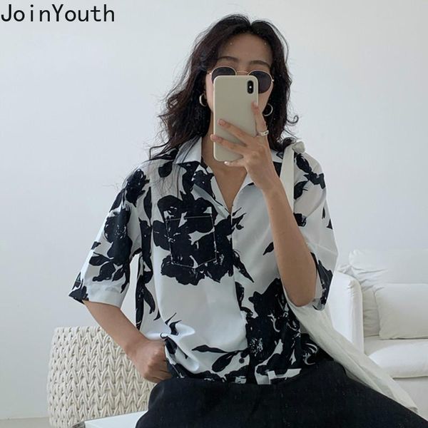 joinyou women shirts vintage harajuku print blouse summer new single breasted blouses loose chiffon korean clothes 7a125, White
joinyou women shirts vintage harajuku print blouse summer new single breasted blouses loose chiffon korean clothes 7a125, White