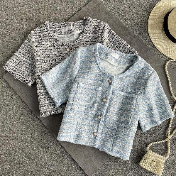 women's jackets coat for women 2021 summer autumn short sleeve tweed casual o-neck female streetwear clothing, Black;brown
women's jackets coat for women 2021 summer autumn short sleeve tweed casual o-neck female streetwear clothing, Black;brown