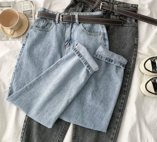 women's jeans vintage straight high waist women boyfriend mom street denim with belt 2021 loose plus size mujer retro, Blue
women's jeans vintage straight high waist women boyfriend mom street denim with belt 2021 loose plus size mujer retro, Blue