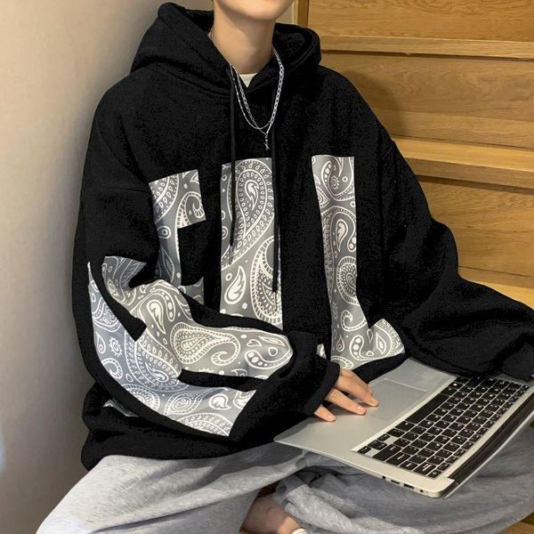 men's hoodies & sweatshirts fonekie autumn winter men big letters print pullover korean large size loose wild handsome hooded jacket me, Black
men's hoodies & sweatshirts fonekie autumn winter men big letters print pullover korean large size loose wild handsome hooded jacket me, Black