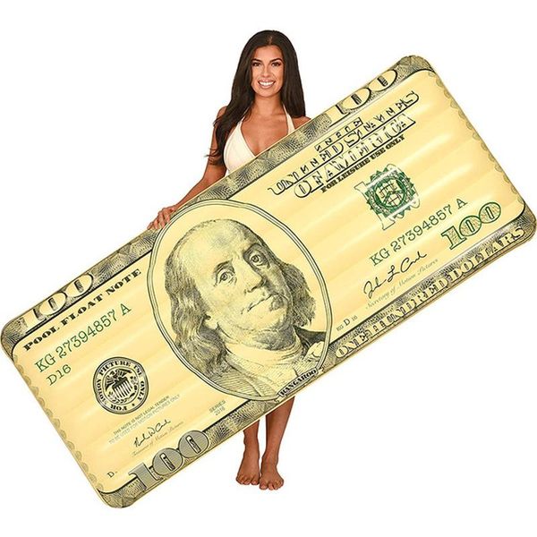 us$100 dollar pool float 180cm giant lie-on floating raft inflatable lounger swimming ring air mattress water fun outdoor toys
us$100 dollar pool float 180cm giant lie-on floating raft inflatable lounger swimming ring air mattress water fun outdoor toys