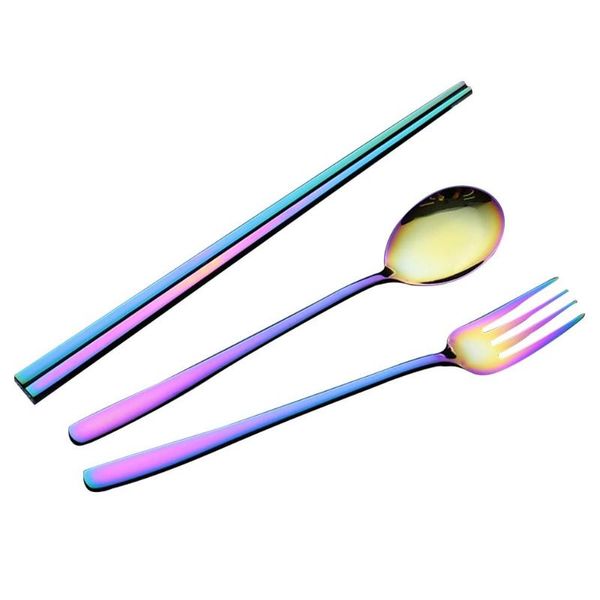 dinnerware sets portable stainless steel 304 tableware set gold-plated spoon chopstick and fork
dinnerware sets portable stainless steel 304 tableware set gold-plated spoon chopstick and fork