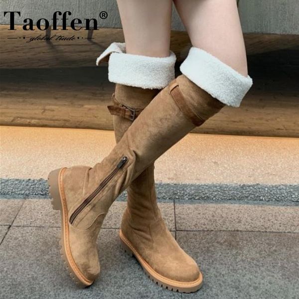 boots taoffen women long real leather winter warm shoes belt decoration casual snow knee boot fashion footwear size 34-39, Black
boots taoffen women long real leather winter warm shoes belt decoration casual snow knee boot fashion footwear size 34-39, Black