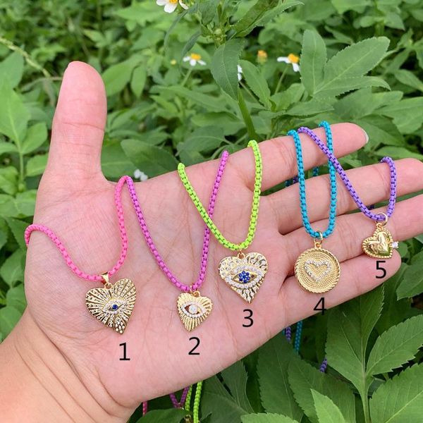 pendant necklaces fashionable jewelry gold platting loving heart evil eyes necklace, Silver
pendant necklaces fashionable jewelry gold platting loving heart evil eyes necklace, Silver