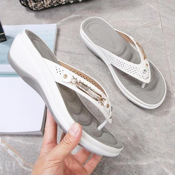 slippers summer women fashion casual high heels flip-flops ladies platform sandals comfortable soft shoes for, Black
slippers summer women fashion casual high heels flip-flops ladies platform sandals comfortable soft shoes for, Black
