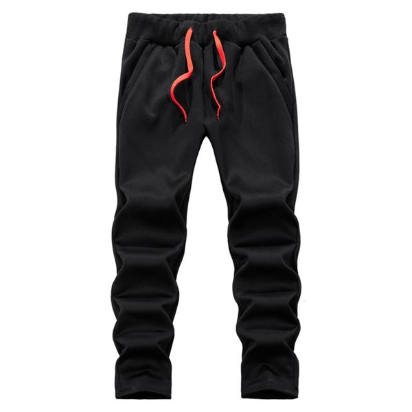 group purchase of new winter men's plush pants pure color pants, Black 
group purchase of new winter men's plush pants pure color pants, Black