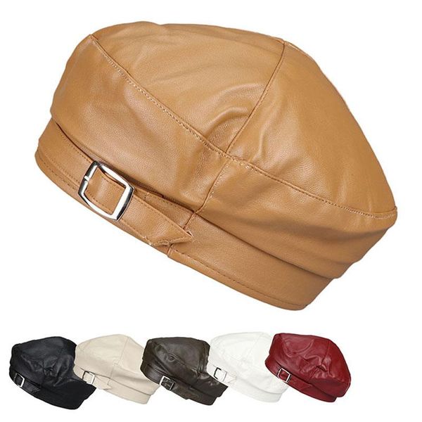 berets autumn women retro beret solid leather octagonal hats female vintage artist painter caps spring lady casual brimless beanie, Blue;gray
berets autumn women retro beret solid leather octagonal hats female vintage artist painter caps spring lady casual brimless beanie, Blue;gray