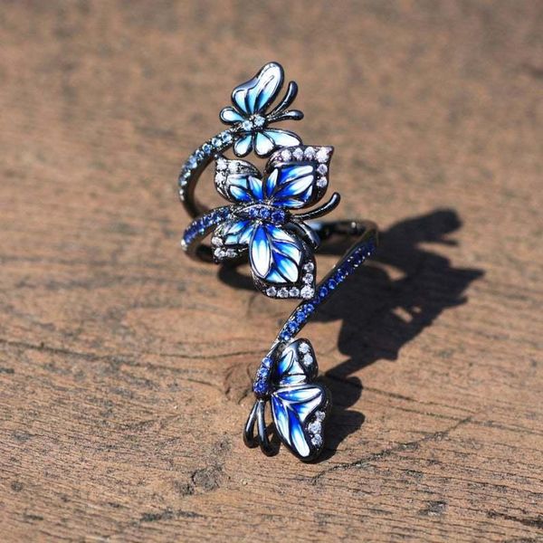 wedding rings design elegant butterfly black gold flower for women handmade enamel thin twist zircon party ring jewelry, Slivery;golden
wedding rings design elegant butterfly black gold flower for women handmade enamel thin twist zircon party ring jewelry, Slivery;golden
