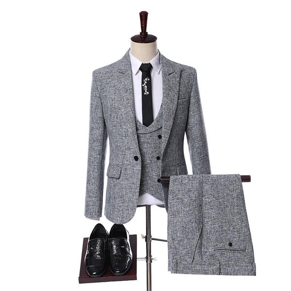 men's suits & blazers men clothing for weddings groom party dress grey formal tuxedo 3 pieces set suit slim fit terno masculino costume, White;black
men's suits & blazers men clothing for weddings groom party dress grey formal tuxedo 3 pieces set suit slim fit terno masculino costume, White;black