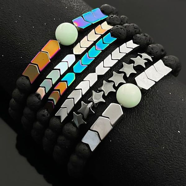 beaded, strands cool hematite volcanic stone bracelets for women men charm 6 mm 4mm natural couple hip hop style fashion jewelry, Black
beaded, strands cool hematite volcanic stone bracelets for women men charm 6 mm 4mm natural couple hip hop style fashion jewelry, Black