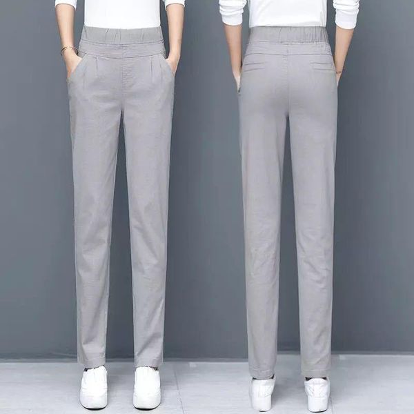 women's pants & capris 2021 summer solid korean harem elastic high waist female straight streetwear chic trousers plus size z28, Black;white
women's pants & capris 2021 summer solid korean harem elastic high waist female straight streetwear chic trousers plus size z28, Black;white